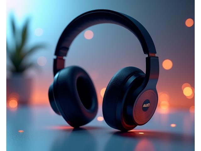 High quality headphones with calming soundwaves